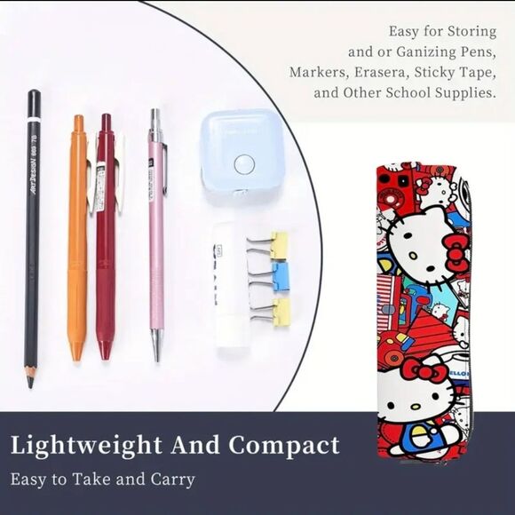 Sanrio Hello Kitty 3 Piece Backpack & Lunch Box Pencil Case Set School B… - Picture 3 of 10